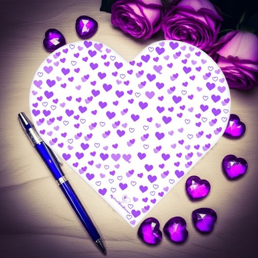 Carnet Cluster de coeur pourpre