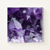 Carnet Cluster de cristal de guérison d'améthyste (Dos)