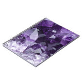 Carnet Cluster de cristal de guérison d'améthyste (Côté gauche)