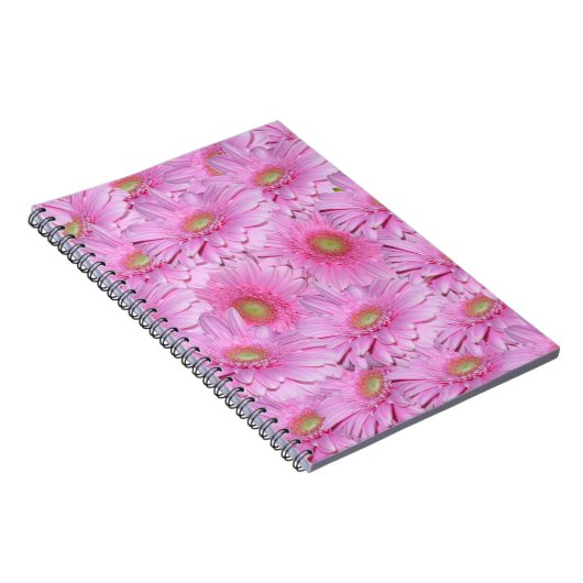 Carnet Clusters de fleurs de Gerbera rose, (Côté Droit)