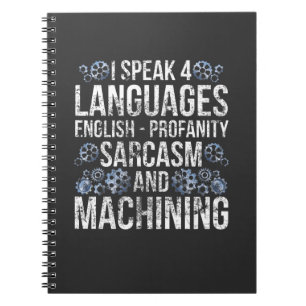 Carnet CNC Machines Sarcasme Funny Machinist