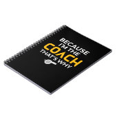 Carnet Coach-Because I'm the Coach's Why (Côté gauche)