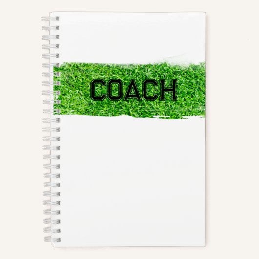 Carnet COACH Herbe Turf Sports modernes (Recto)