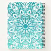 Carnet Coach moderne Turquoise Mandala Life (Dos)