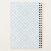 Carnet Coastal Blue Bamboo Trellis Personalized (Verso)