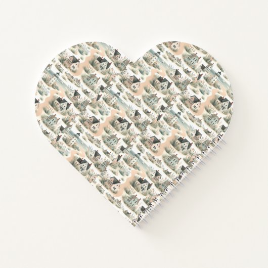 Carnet Coastal Cottage Lighthouse Pattern (Dos)