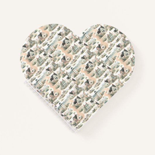 Carnet Coastal Cottage Lighthouse Pattern (Devant)