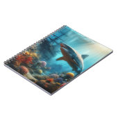 Carnet Coastal/nautical tiger shark & coral reef (Côté gauche)