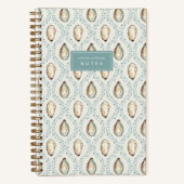 Carnet Coastal Oyster Trellis Personalized (Recto)