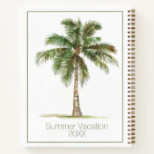 Carnet Coastal Palm Tree Personalized (Dos)