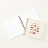 Carnet Coastal Seashells Aesthetic (Intérieur)