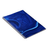 Carnet Cobalt bleu arrière - plan texturé artisanal (Côté Droit)