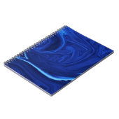 Carnet Cobalt bleu arrière - plan texturé artisanal (Côté gauche)