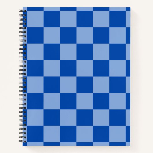 Carnet Cobalt Blue Checkerboard (Devant)