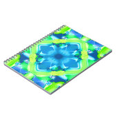 Carnet Cobalt Blue et Lime Green Tie Dye Motif (Côté gauche)