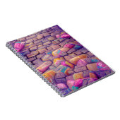 Carnet Cobblestones couleurs psychédéliques art graphique (Côté Droit)