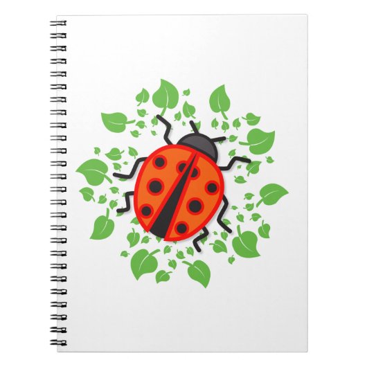 Carnet coccinelle rouge (Devant)