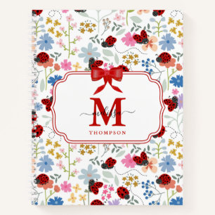 Carnet Coccinelles Mignonnes Fleurs Sauvages Fleur Fémini