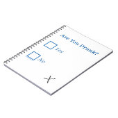 Carnet Cochez les cases SlipperyJoe's Are You Drunk marte (Côté gauche)