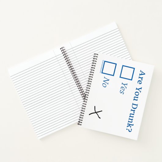 Carnet Cochez les cases SlipperyJoe's Are You Drunk marte (Intérieur)