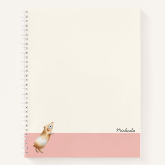 Carnet Cochon de Guinée mignon (Devant)