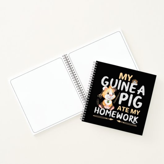 Carnet Cochon De Guinée Mignonne Mange Mes Mains (Intérieur)