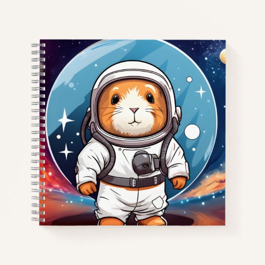 Carnet Cochon d'Inde dans l'Espace (Devant)