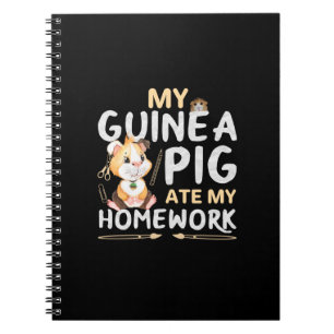 Carnet Cochon d'Inde Mignon a Mangé Mon Devoir