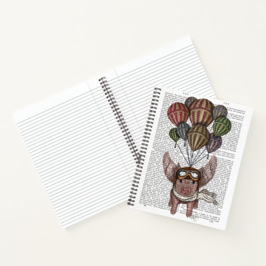 Carnet Cochon en flammes (Intérieur)