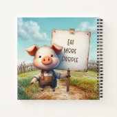 Carnet Cochon - Manger plus de gens (Dos)