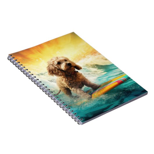 Carnet Cockapoo Beach Surf Paining (Côté Droit)