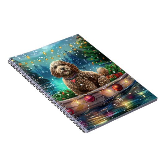 Carnet Cockapoo Christmas Festive Voyage (Côté Droit)