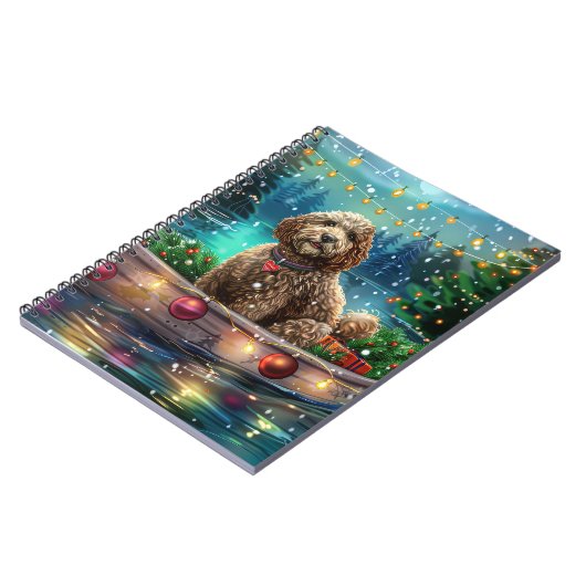 Carnet Cockapoo Christmas Festive Voyage (Côté gauche)