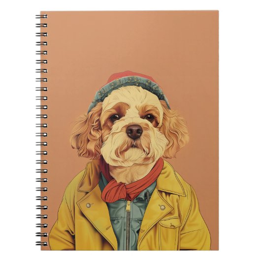 Carnet Cockapoo élégant (Devant)