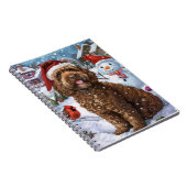 Carnet Cockapoo Winter Wonderland Christmas Joy (Côté Droit)