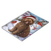 Carnet Cockapoo Winter Wonderland Christmas Joy (Côté gauche)