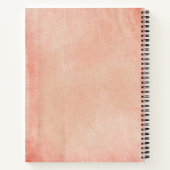 Carnet Cockatoès Floral De Saumon De Pêche (Dos)