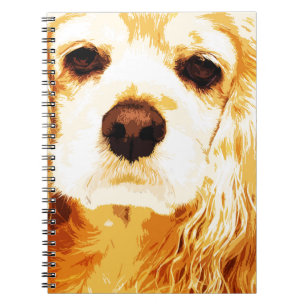 Carnet cocker américain jaune moderne