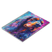 Carnet Cocker coloré Spaniel (Côté gauche)