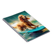 Carnet Cocker Spaniel Beach Surf Peinture (Côté Droit)