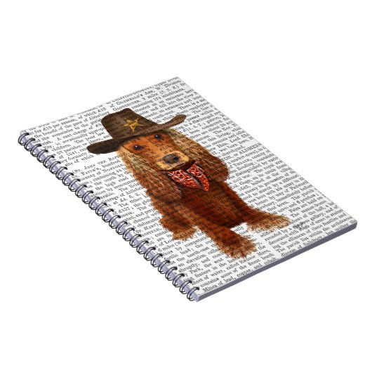 Carnet Cocker Spaniel Cowboy 2 (Côté Droit)
