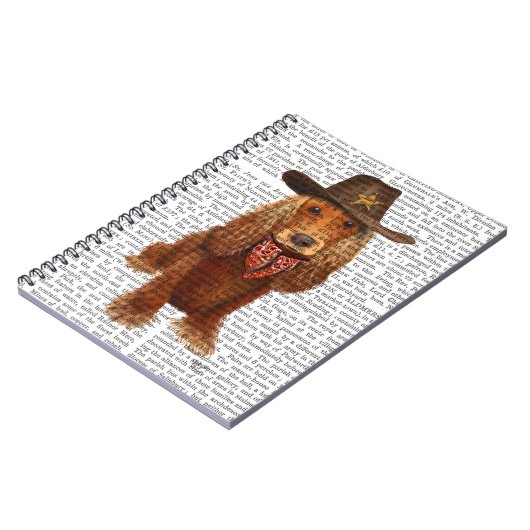 Carnet Cocker Spaniel Cowboy 2 (Côté gauche)
