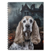 Carnet Cocker Spaniel Halloween effroi (Devant)