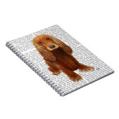 Carnet Cocker Spaniel Plain (Côté Droit)