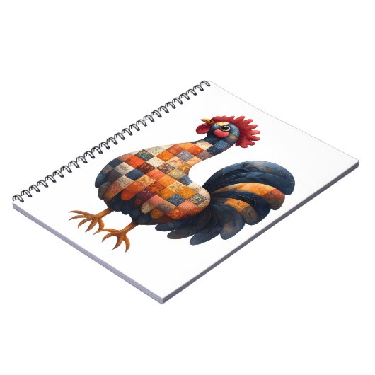 Carnet Cockerel Patchwork (Côté gauche)