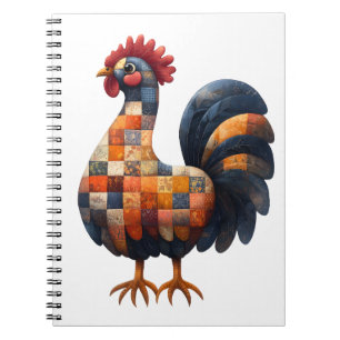 Carnet Cockerel Patchwork