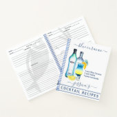 Carnet Cocktail Aquarelle Recette Boissons Mixtes (Intérieur)