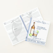 Carnet Cocktail Aquarelle Recette Boissons Mixtes Rhum (Intérieur)