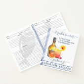 Carnet Cocktail Aquarelle Recette Boissons Mixtes Tequila (Intérieur)