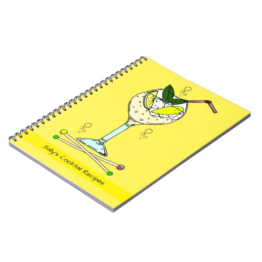 Carnet Cocktail Gin Gin Drinker Cocktail Recette (Côté gauche)